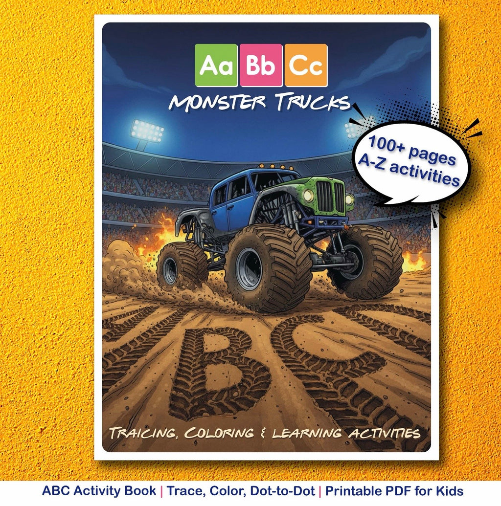 Monster Truck ABC Learning Book Digital for Kids - Fun & Educational