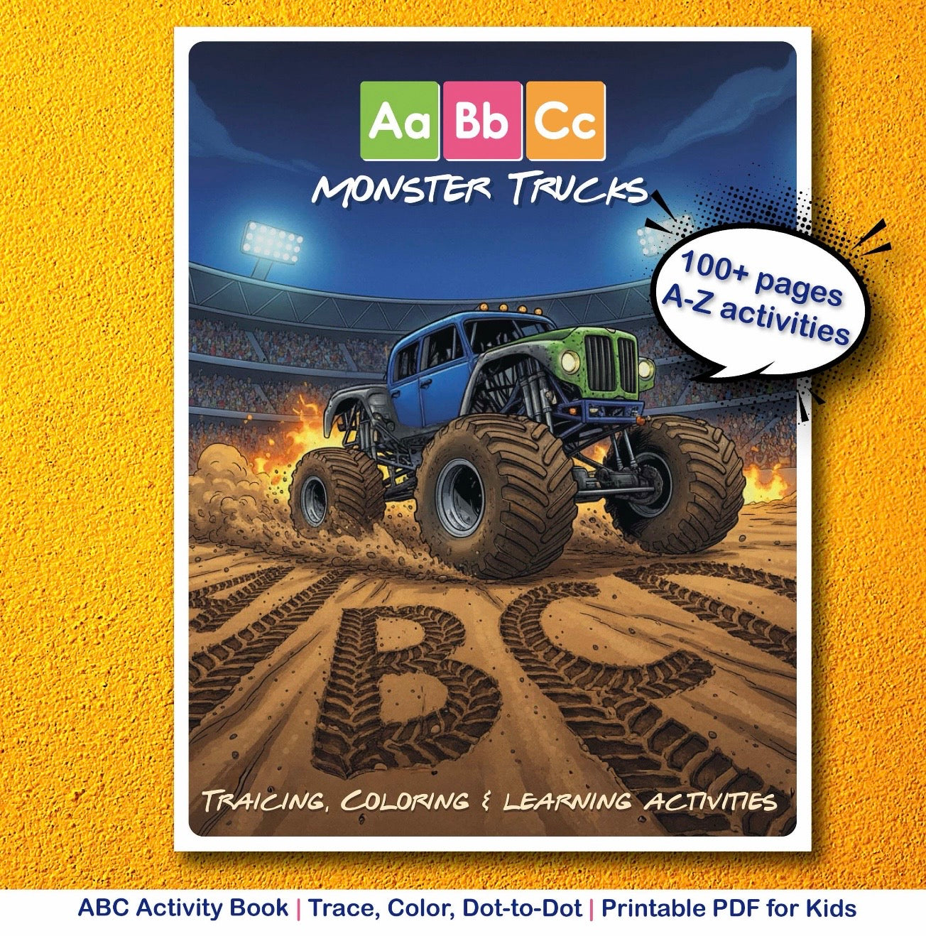 Monster Truck ABC Learning Book Digital for Kids - Fun & Educational